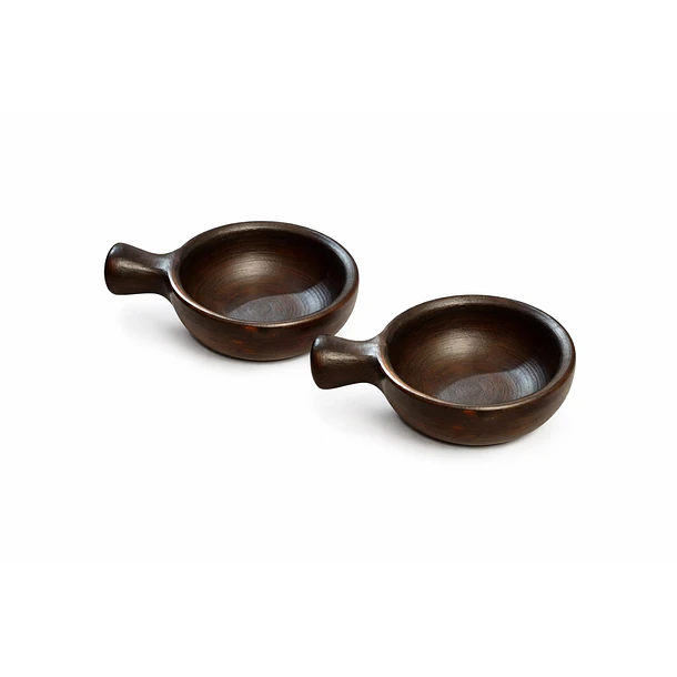 Pocillos de Greda Mango Liso 8.5 CM ( pack 6 unidades) 2