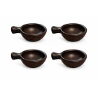 Pocillos de Greda Mango Liso 8.5 CM ( pack 6 unidades) 3