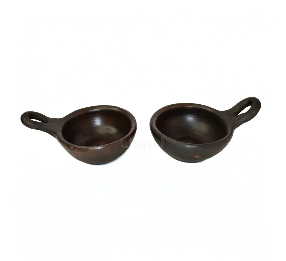 Pocillos de Greda con Mango de Pomaire 9 cm (Pack 6 Unidades) 9