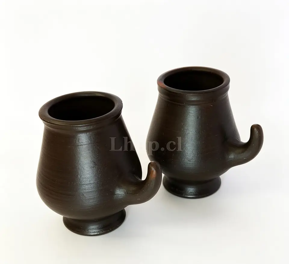 Mates de Greda de Pomaire Tradicionales (Pack 2 Unidades) 6