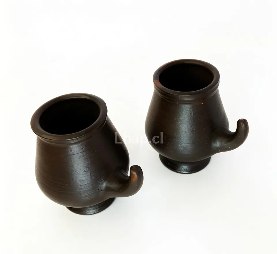 Mates de Greda de Pomaire Tradicionales (Pack 2 Unidades) 7