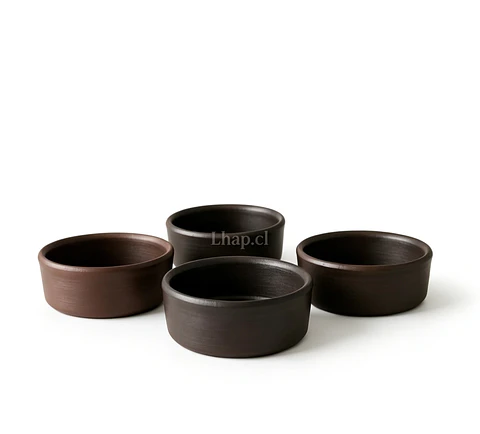 Pocillos Rectos De Greda 9 Cm (pack 6 Unidades)  