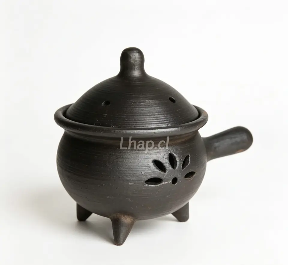 Sahumador de Greda Artesanal de Pomaire (con Mango) 2