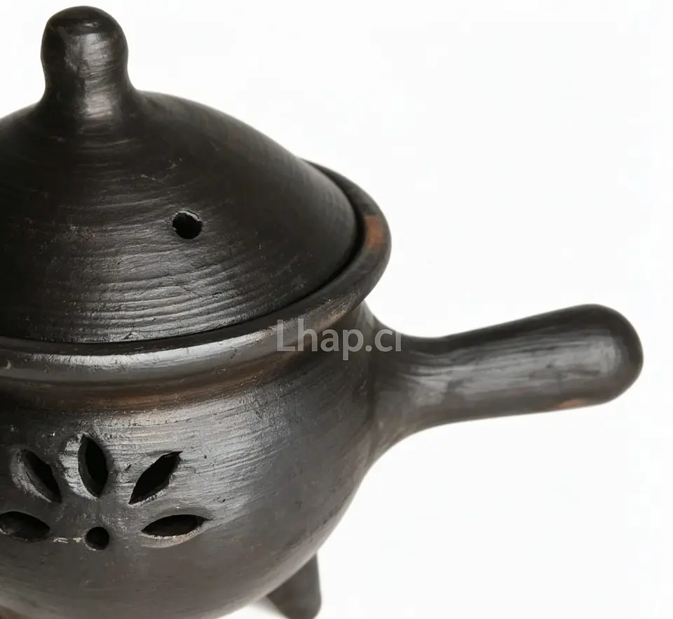Sahumador de Greda Artesanal de Pomaire (con Mango) 9
