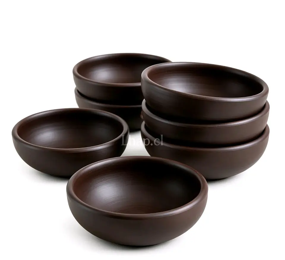 Pocillos Pailas de Greda de Pomaire 17 cm (Pack 6 Unidades) 1