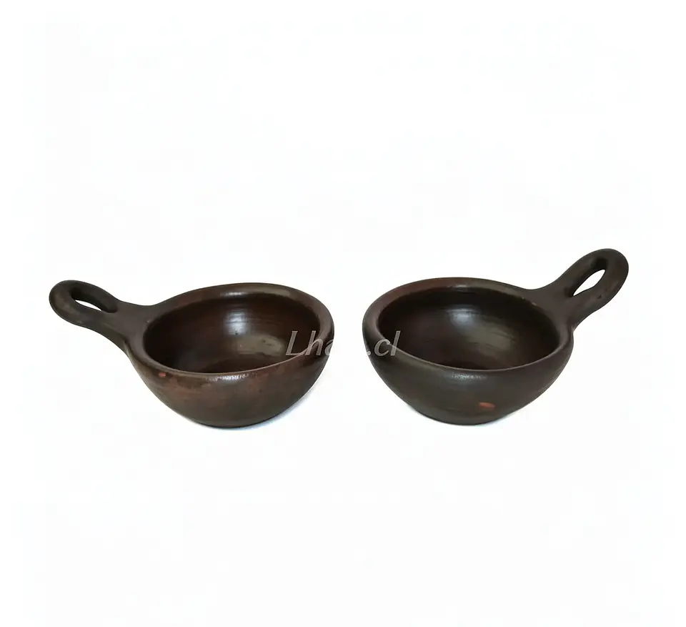 Pocillos De Greda De Pomaire Con Mango Pebreros 7 cm (Pack 12 unidades) 7