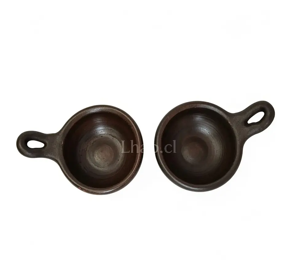 Pocillos De Greda De Pomaire Con Mango Pebreros 7 cm (Pack 12 unidades) 5