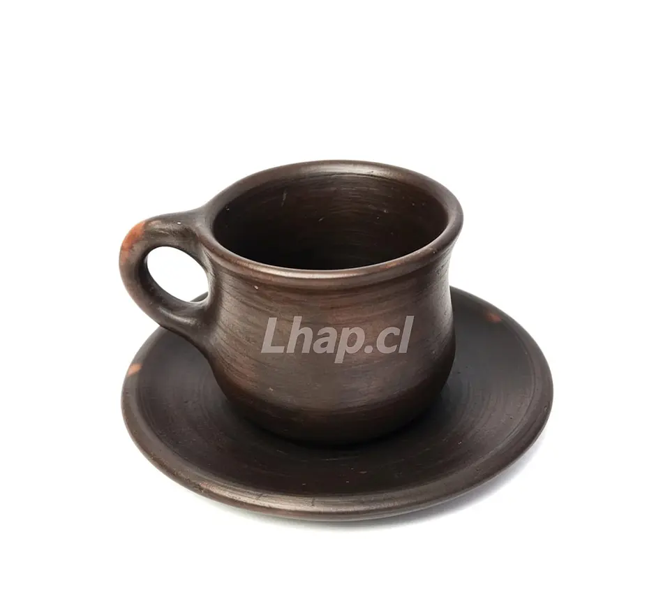 Set de Taza con Plato de Greda de Pomaire (Pack 4 Unidades) 5