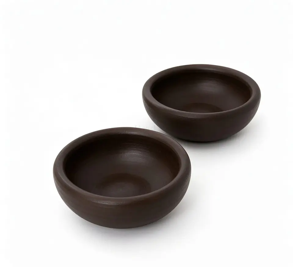 Pocillos Salseros de Greda de Pomaire 6.5 cm (Pack 12 Unidades) 6