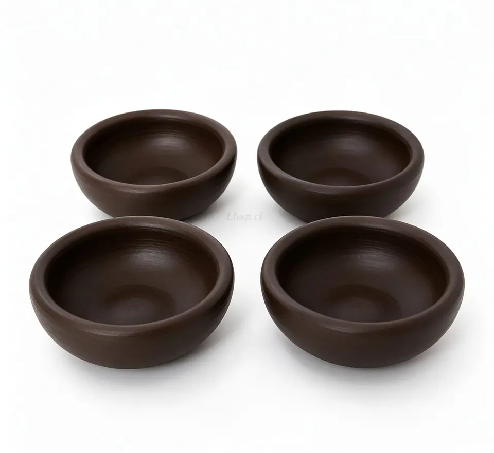 Pocillos Salseros de Greda de Pomaire 6.5 cm (Pack 12 Unidades) 7