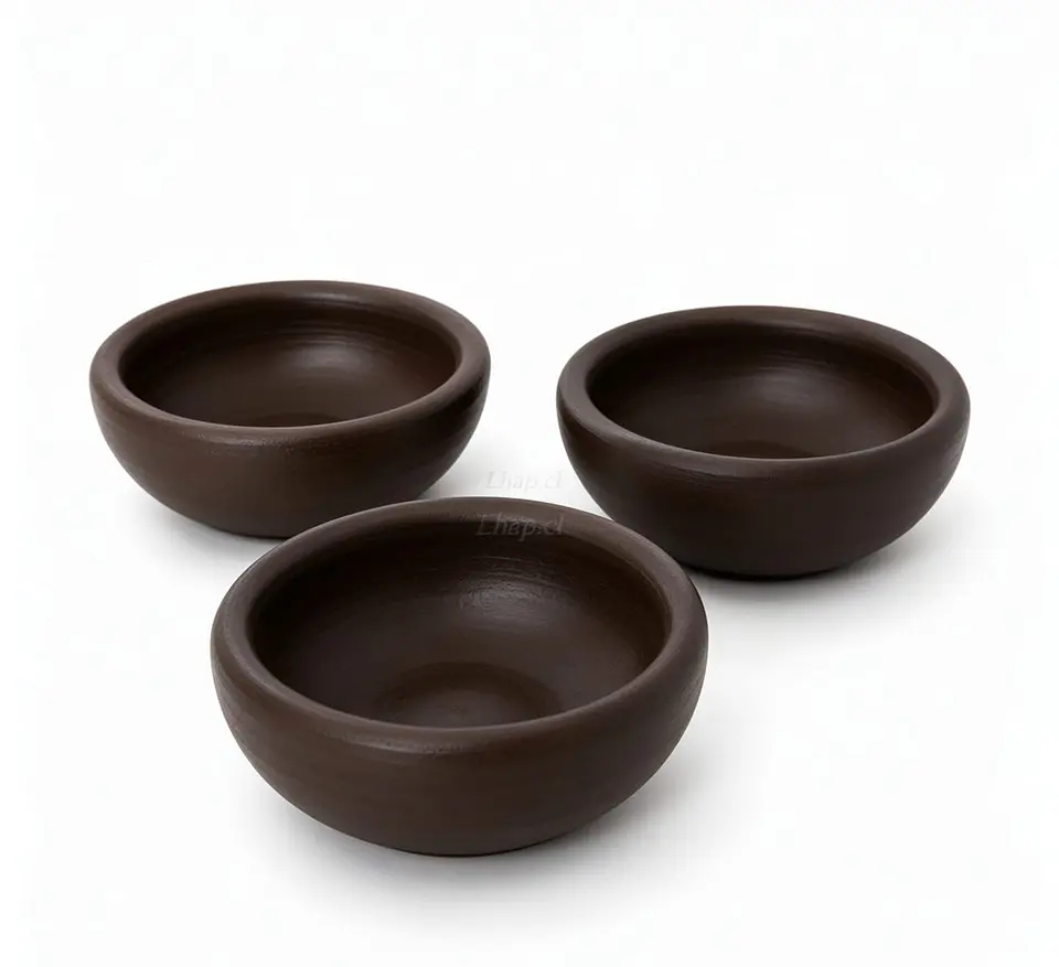 Pocillos Salseros de Greda de Pomaire 7 cm (Pack 12 Unidades) 3