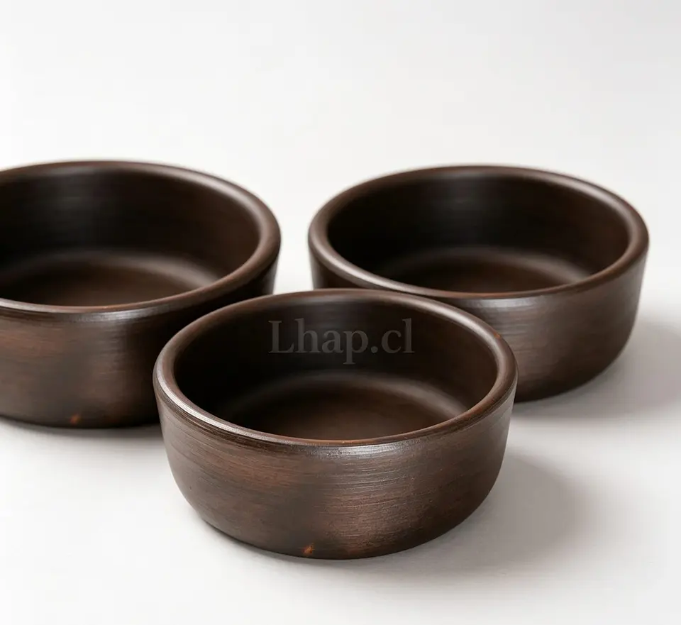 Pocillos Rectos de Greda de Pomaire Pilpileras 12cm (Pack 6 Unidades) | LHAP  1