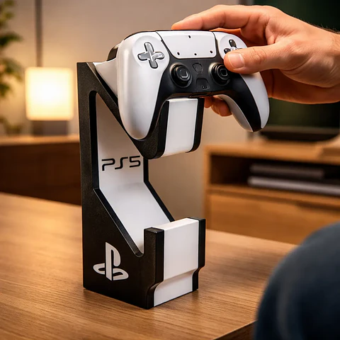 Soporte Vertical Doble para Controles PS5 - Stand DualSense en 3D