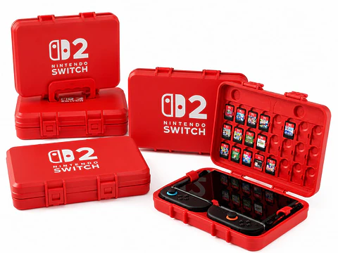 Funda Rígida Tipo Maletín para Nintendo Switch 2 (Impresión 3D)