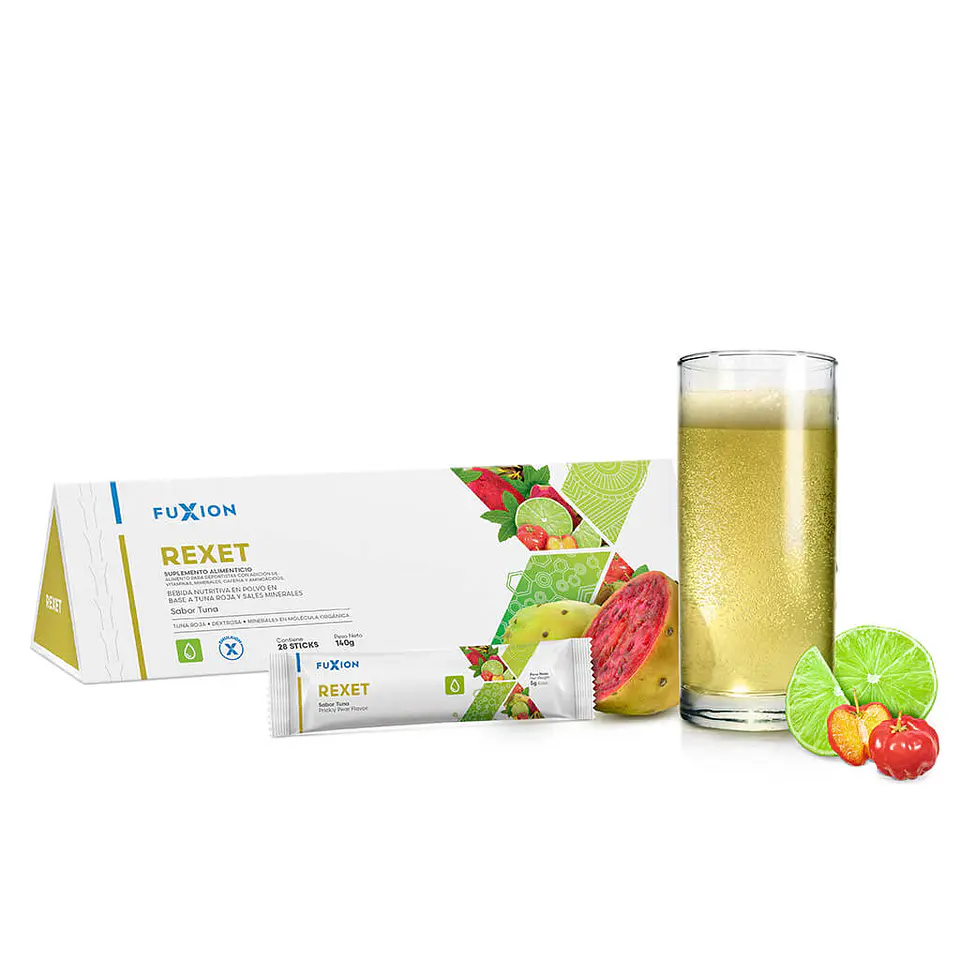Fuxion Rexet - Suplemento Efervescente para Salud Hepática y Detox (28 Sticks) 1