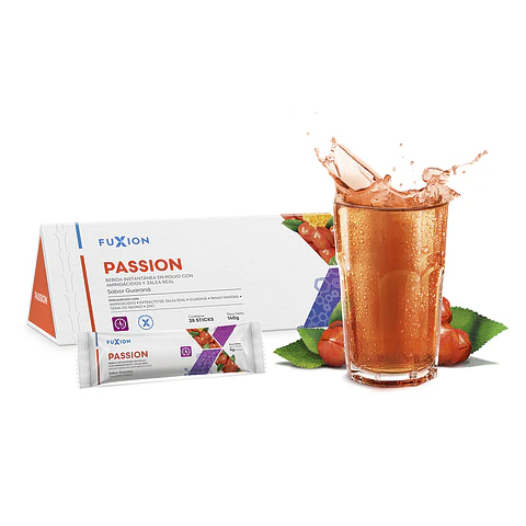 Fuxion Passion - Suplemento Natural de Vitalidad, Energía y Libido (28 Sticks)