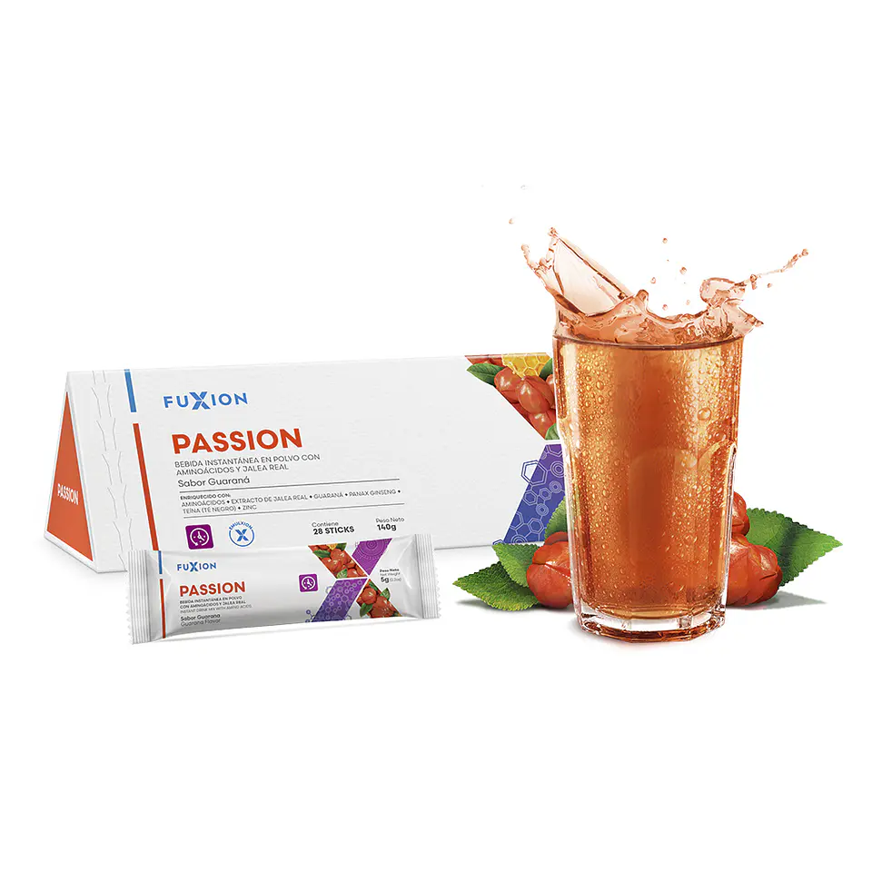 Fuxion Passion - Suplemento Natural de Vitalidad, Energía y Libido (28 Sticks) 1