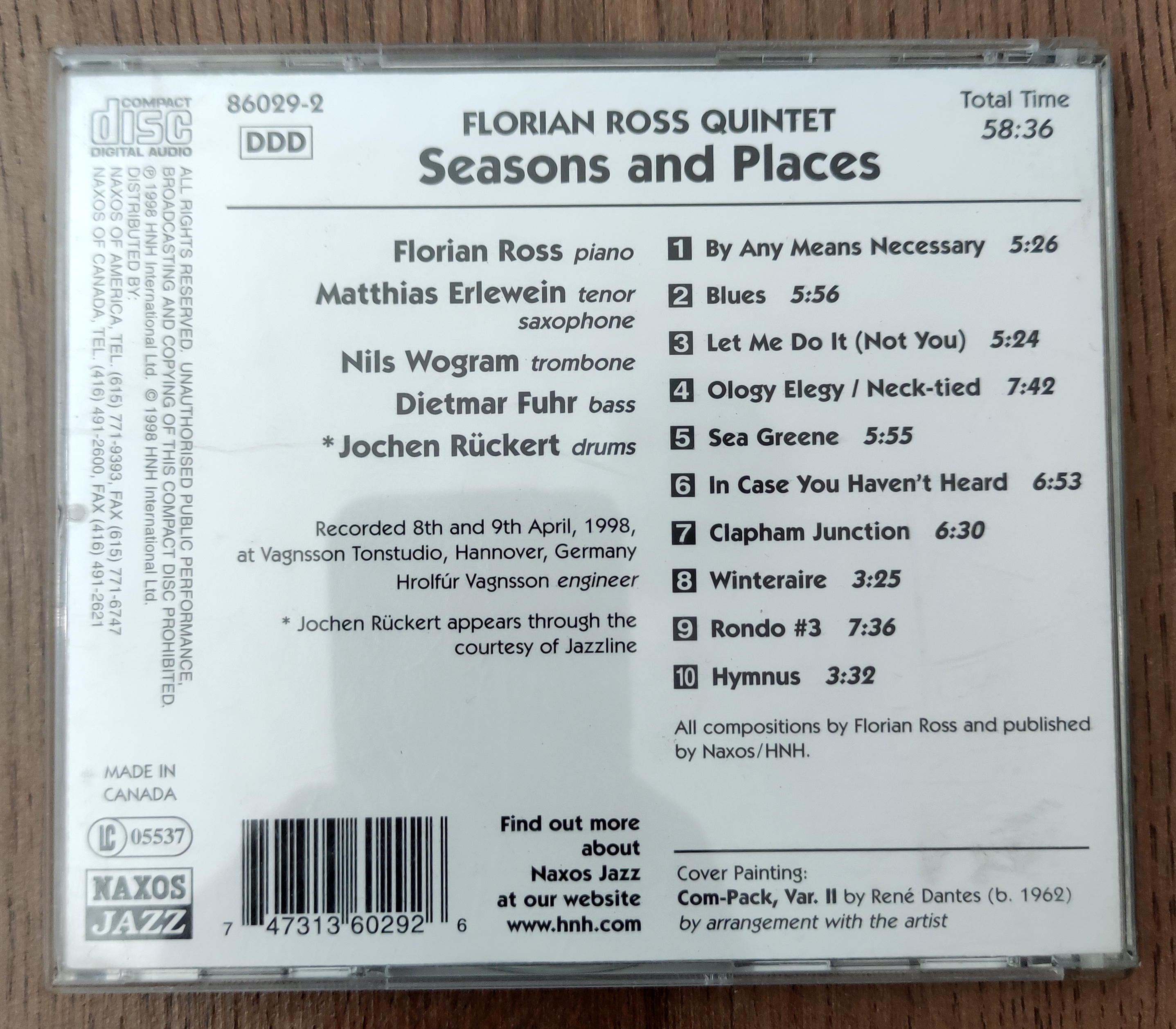 Florian Ross Quintet - Seasons And Places 2