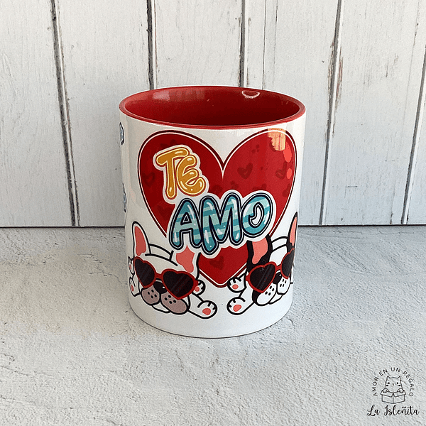 Tazón perros doglover mug taza amor Te amo regalos