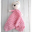 Oso Apego Manta Tejida a Mano para Bebé regalo babyshower bautizo