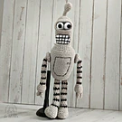 Bender amigurumi tejido series Futurama Regalo coleccionista Fan