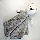 Oso Apego Manta Tejida a Mano para Bebé regalo babyshower bautizo nacimiento