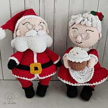 Set Santa Claus amigurumi decoración navidad navideña viejito pascuero papa noel
