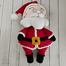Set Santa Claus amigurumi decoración navidad navideña viejito pascuero papa noel