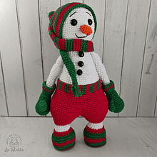 Mono de nieve amigurumi decoración navidad navideña adornos tejidos