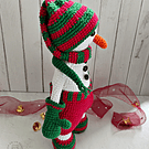 Mono de nieve amigurumi decoración navidad navideña adornos tejidos