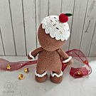 Muñeco galleta de jengibre decoración navideña adornos tejidos navidad