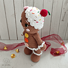 Muñeca galleta de jengibre decoración navideña adornos tejidos navidad