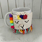 Tazón mug taza cubretazas llama alpaca regalos tejidos