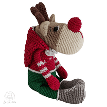Reno amigurumi decoración navidad navideña adornos tejidos