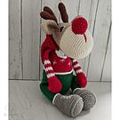 Reno amigurumi decoración navidad navideña adornos tejidos