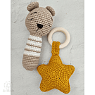 Set osito amigurumi regalos babyshower regalos nacimiento bautizos bebés apego