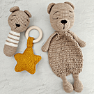 Set osito amigurumi regalos babyshower regalos nacimiento bautizos bebés apego