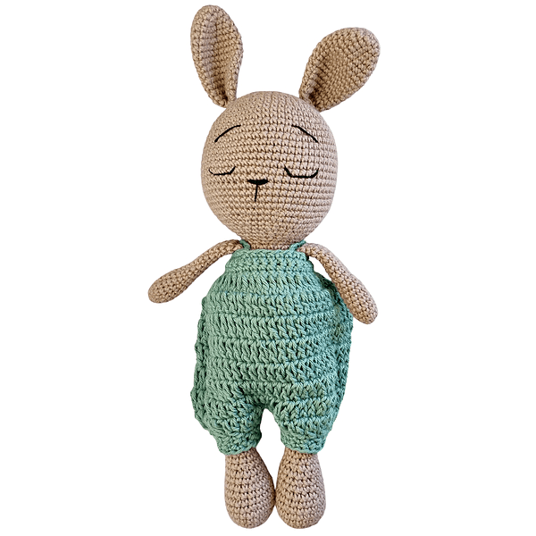 Conejo dormido amigurumi regalos babyshower regalos nacimiento bautizos bebés apego