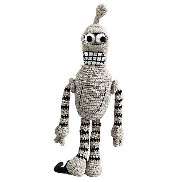 Bender amigurumi tejido series Futurama Regalo coleccionista Fan