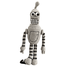 Bender amigurumi tejido series Futurama Regalo coleccionista Fan