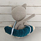 Gato yoga meditación amigurumi animales crochet regalos tejidos