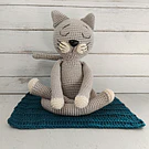 Gato yoga meditación amigurumi animales crochet regalos tejidos