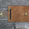 Mini Billetera Cuero Golden Brown