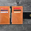Mini Billetera Cuero Naranja Liso