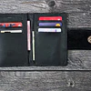 Mini Billetera Cuero Negro liso