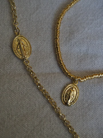 Pulsera Virgen de los rayos Gold