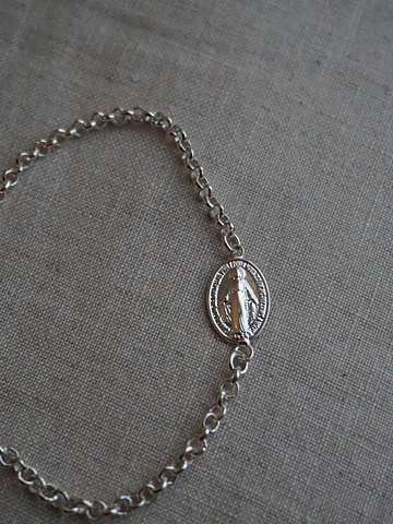 Pulsera Virgen Silver