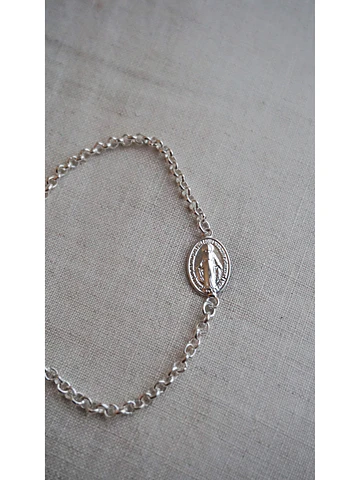 Pulsera Virgen Silver