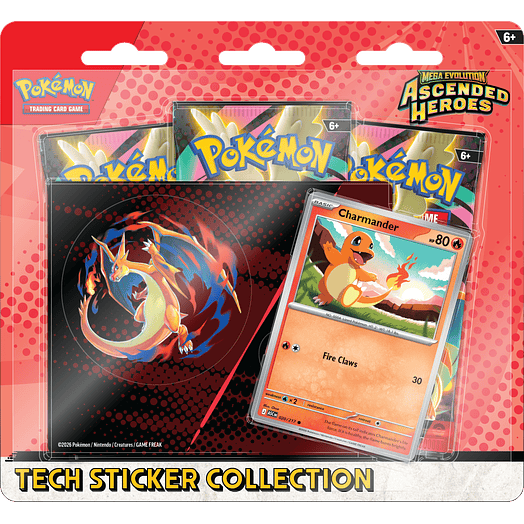 Ascended Heroes - Charmander Tech Sticker Collection Inglés 1