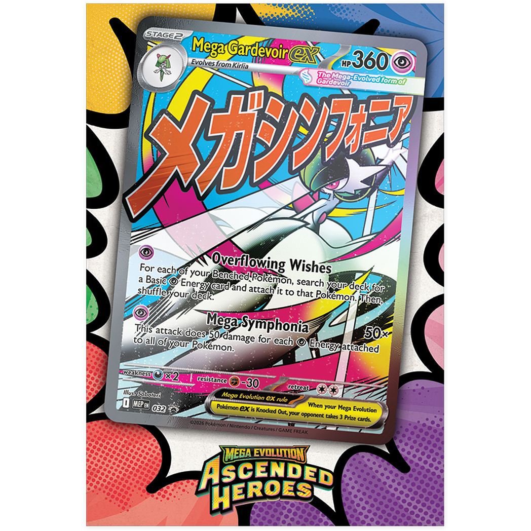 Ascended Heroes - Premium Poster Collection – Mega Gardevoir Inglés 2